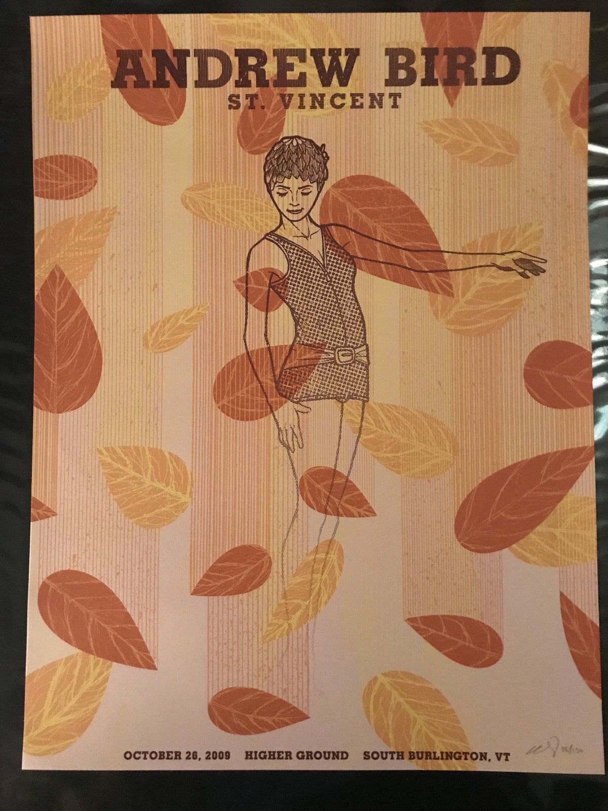 ANDREW BIRD + ST. VINCENT Gig Poster by Kevin Tong