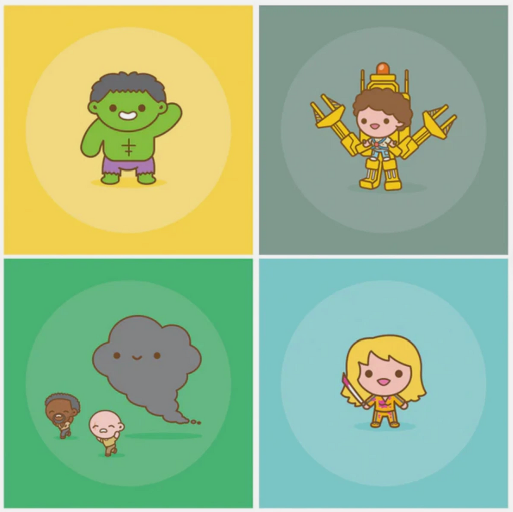 100% SOFT - 4 Coaster Set. Gallery 1988 SDCC 2015