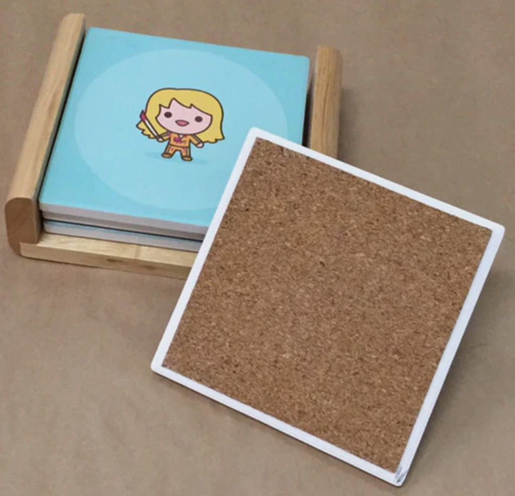 100% SOFT - 4 Coaster Set. Gallery 1988 SDCC 2015