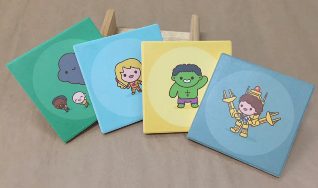 100% SOFT - 4 Coaster Set. Gallery 1988 SDCC 2015