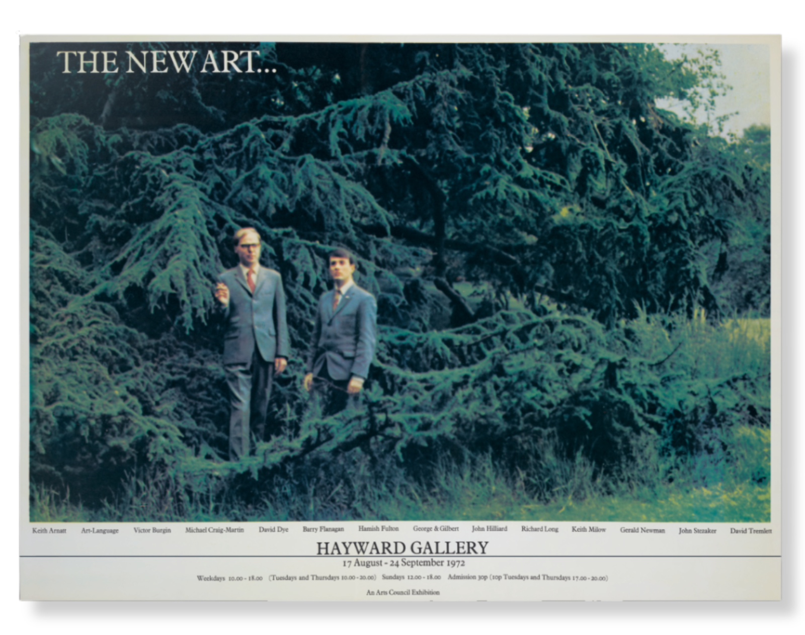 GILBERT & GEORGE - 1972 Exhibition Poster