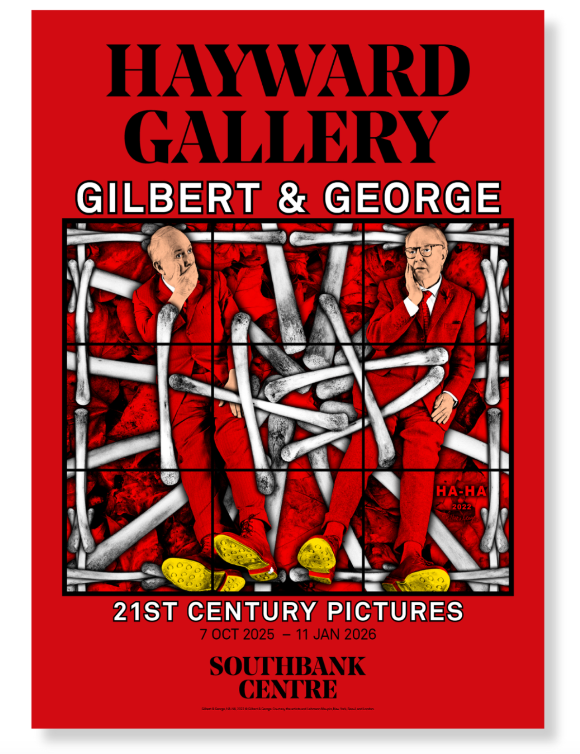 GILBERT & GEORGE - 21st Century Picture 2022 Exhibition Poster.