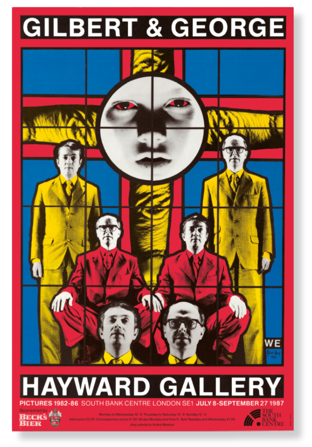 GILBERT & GEORGE - Complete Pictures 1987 Exhibition Poster
