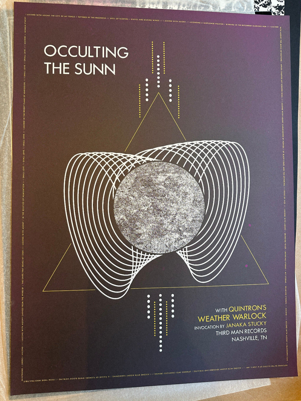OCCULTING THE SUNN Live At Third Man by Ryon Nishimori.