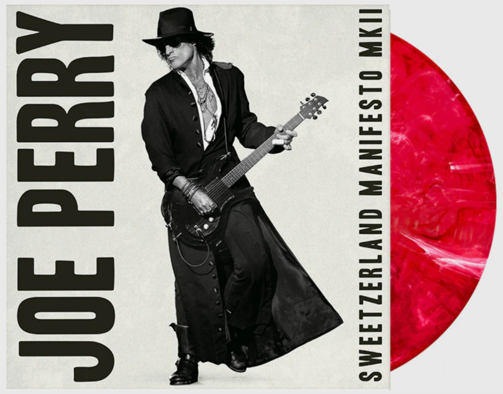 JOE PERRY - Sweetzerland Manifesto MKII Red Swirl Vinyl LP