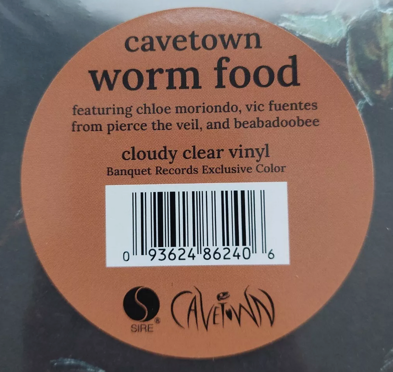 CAVETOWN - Worm Food Cloudy Clear Vinyl LP