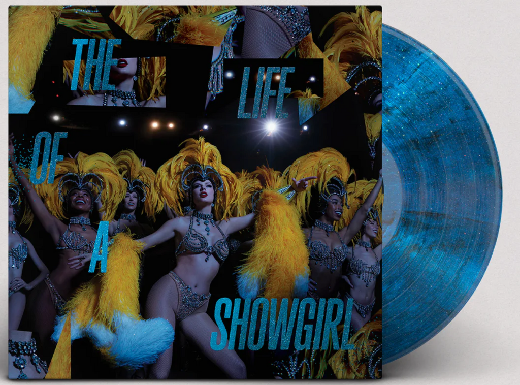 TAYLOR SWIFT - Life Of A Showgirl. Show Business Blue Sparkle Vinyl LP
