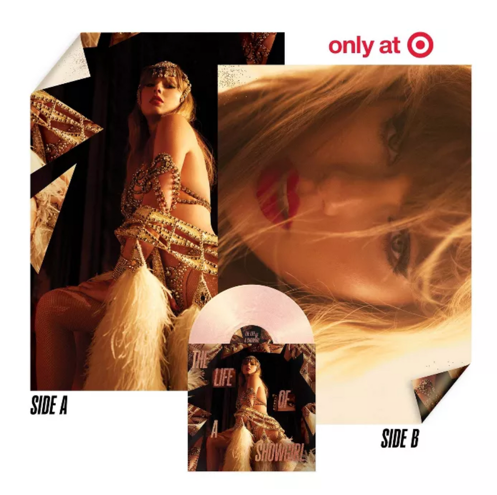 TAYLOR SWIFT - The Life Of A Showgirl Pink Shimmer Vinyl LP. Target Exclusive