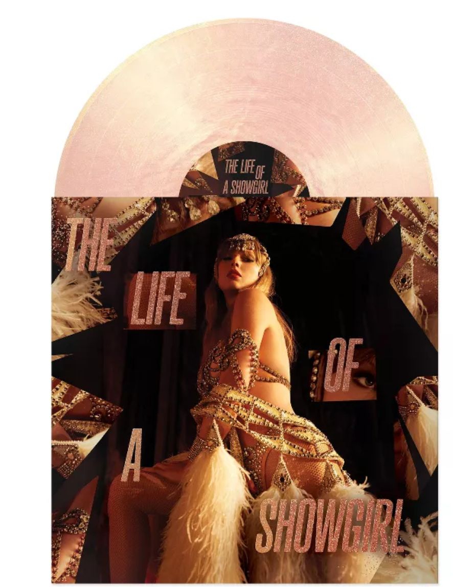 TAYLOR SWIFT - The Life Of A Showgirl Pink Shimmer Vinyl LP. Target Exclusive
